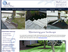 Tablet Screenshot of mllandscaping.net